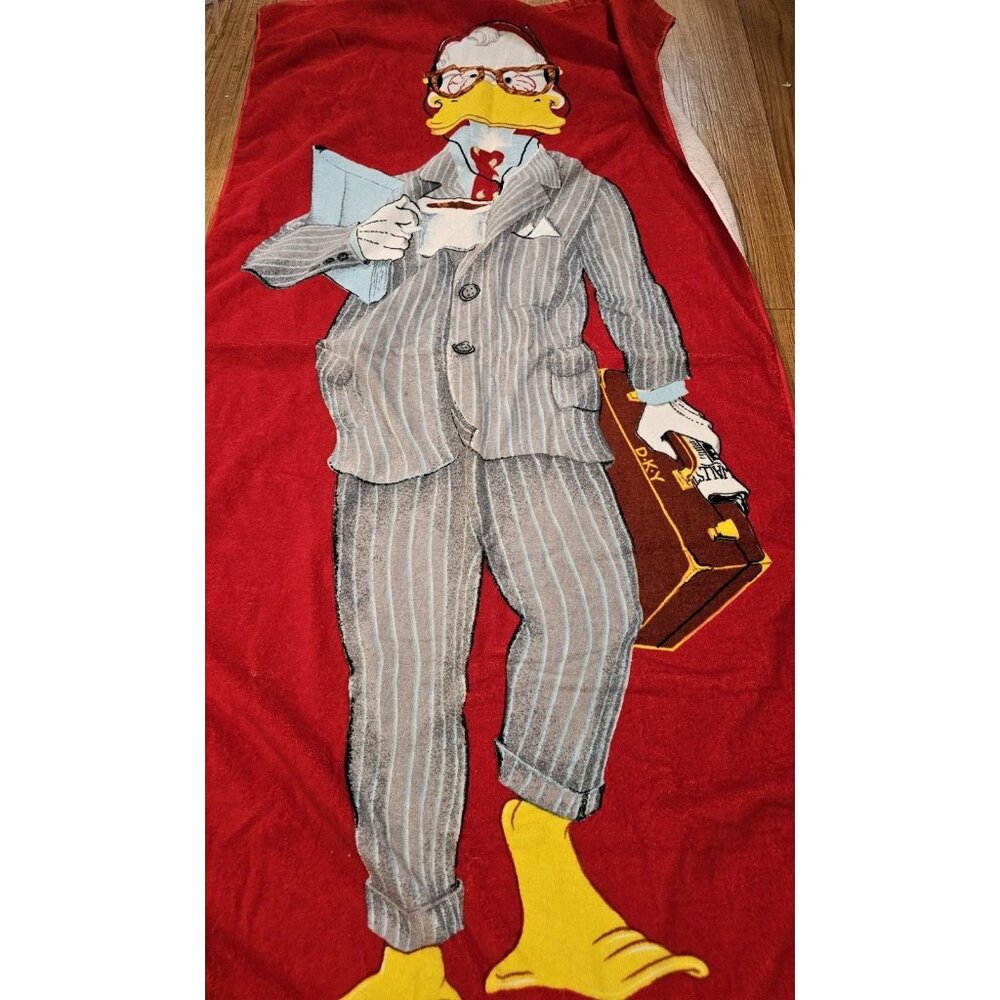 Vintage Duck Towel Business Suit Headphones Red Leshmer 100% Cotton